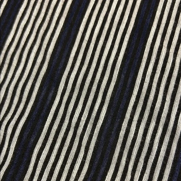 Bobeau Striped Blue & Grey Partially Lined Maxi Skirt - Picture 9 of 10